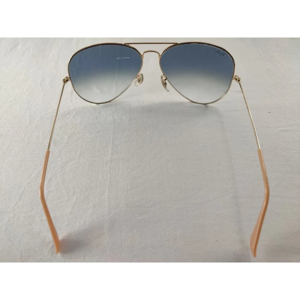 Ray-Ban RB3025 Aviator Large Metal 62mm 001/3F Gold Blue Gradient Oversized